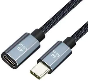 AJMRTC USB4 Extension Cable Male to Female 30CM, 40Gbps Data Transfer 100W PD Charging 8K@60Hz Video Output, Compatible with Thunderbolt 3/4, USBC Devices for Docking Station, Laptop, Monitor AJMRTC USB4 Extension Cable Male to Female 30CM, 40Gbps Data Transfer 100W PD Charging 8K@60Hz Video Output, Compatible with Thunderbolt 3/4, USBC Devices for Docking Station, Laptop, Monitor