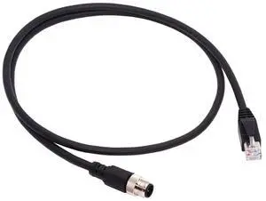 AJMRTC 4Pin M12 TypeD DCoded Male to RJ45 Cat5e Male Ethernet Cable, IP67 Industrial LAN Network Patch Cord for Industrial Equipment, Sensor, Controller, Automation Applications AJMRTC 4Pin M12 TypeD DCoded Male to RJ45 Cat5e Male Ethernet Cable, IP67 Industrial LAN Network Patch Cord for Industrial Equipment, Sensor, Controller, Automation Applications