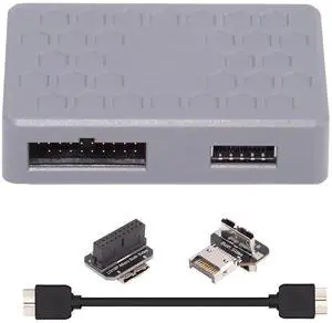 AJMRTC PCBAType Internal USB Splitter Hub 5Gbps, Input: USB3.1 TypeE /1920Pin Header / MicroUSB3.0, Output to USB3.0 1920Pin & TypeE Female Dual Ports for Desktop PC Internal FrontPanel I/O AJMRTC PCBAType Internal USB Splitter Hub 5Gbps, Input: USB3.1 TypeE /1920Pin Header / MicroUSB3.0, Output to USB3.0 1920Pin & TypeE Female Dual Ports for Desktop PC Internal FrontPanel I/O
