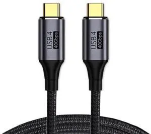 AJMRTC 50cm USB4 FullFunction TypeC Cable, 40Gbps Data Transfer, 100W PD Fast Charging, 8K@60Hz & 5K@60Hz Video Output, Compatible with Thunderbolt 3 / 4 for Laptop, SSD, Monitor AJMRTC 50cm USB4 FullFunction TypeC Cable, 40Gbps Data Transfer, 100W PD Fast Charging, 8K@60Hz & 5K@60Hz Video Output, Compatible with Thunderbolt 3 / 4 for Laptop, SSD, Monitor