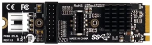 AJMRTC M.2 NGFF MKey USB Expansion Card with VL805 Chip, 5Gbps USB3.1 TypeE FrontPanel Socket & USB2.0 Header Adapter, Convert MKey Slot to Internal USBC Port for Desktop Motherboard PC Case Mod AJMRTC M.2 NGFF MKey USB Expansion Card with VL805 Chip, 5Gbps USB3.1 TypeE FrontPanel Socket & USB2.0 Header Adapter, Convert MKey Slot to Internal USBC Port for Desktop Motherboard PC Case Mod