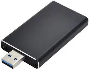 AJMRTC Mini PCIE mSATA to USB3.0 External SSD Adapter Card with Enclosure, NGFF mSATA to USBA Converter Module for mSATA SSD Portable External Storage DIY Build AJMRTC Mini PCIE mSATA to USB3.0 External SSD Adapter Card with Enclosure, NGFF mSATA to USBA Converter Module for mSATA SSD Portable External Storage DIY Build