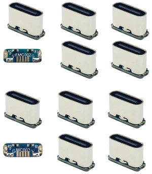 AJMRTC 10Pcs/Lot SMT SolderType USBC Female Socket Connector, DC 5V Power DIY Replacement Connector, Replace for MicroUSB 5Pin Female Jack for PCB Repair, DIY Hardware Modification AJMRTC 10Pcs/Lot SMT SolderType USBC Female Socket Connector, DC 5V Power DIY Replacement Connector, Replace for MicroUSB 5Pin Female Jack for PCB Repair, DIY Hardware Modification