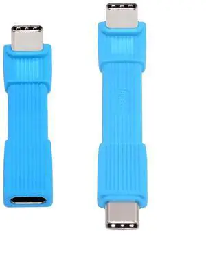 AJMRTC 2Pack USB5.0 FPC Flat Slim USBC Extension Cable, UpAngled 90Degree MaletoMale & MaletoFemale, 80Gbps PD3.1 240W,16K 8K@60Hz 5K Video,Compatible with USB4.0 Thunderbolt,Blue AJMRTC 2Pack USB5.0 FPC Flat Slim USBC Extension Cable, UpAngled 90Degree MaletoMale & MaletoFemale, 80Gbps PD3.1 240W,16K 8K@60Hz 5K Video,Compatible with USB4.0 Thunderbolt,Blue