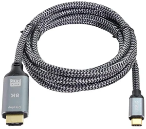 AJMRTC 6FT 1.8M USB4 TypeC Source to HDMI 2.0 Male Cable, USBC AltMode to HDMI Cord, Supports 8K UHD 4K@60Hz Video for Laptops, Monitors, HDTVs, Projectors AJMRTC 6FT 1.8M USB4 TypeC Source to HDMI 2.0 Male Cable, USBC AltMode to HDMI Cord, Supports 8K UHD 4K@60Hz Video for Laptops, Monitors, HDTVs, Projectors