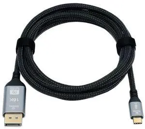 AJMRTC 2.0M USB4.0 USB5.0 TypeC Source to DisplayPort DP Male Cable,16K 8K UHD Active Video Cord,Directional USBC to DP Cable for Laptops,Monitors,Workstation and HDTV AJMRTC 2.0M USB4.0 USB5.0 TypeC Source to DisplayPort DP Male Cable,16K 8K UHD Active Video Cord,Directional USBC to DP Cable for Laptops,Monitors,Workstation and HDTV