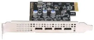 AJMRTC PCIE Express 1X Expansion Card, 4Port USB3.1 Gen1 TypeC Female 5Gbps Adapter Card with uPD720201 Chip, LowProfile Bracket Included, Internal Desktop PC PCIe USBC Controller Card AJMRTC PCIE Express 1X Expansion Card, 4Port USB3.1 Gen1 TypeC Female 5Gbps Adapter Card with uPD720201 Chip, LowProfile Bracket Included, Internal Desktop PC PCIe USBC Controller Card