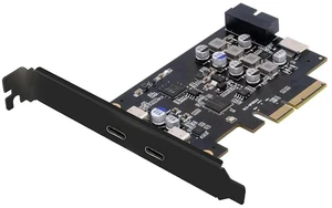 AJMRTC PCIE Express Expansion Card, ASM3142 VL822 Chipset 10Gbps USB3.1 Gen2 Adapter with TypeE FrontPanel Socket, 19Pin/20Pin USB3.0 Header & Dual USBC Ports for Desktop Motherboard Internal Exte AJMRTC PCIE Express Expansion Card, ASM3142 VL822 Chipset 10Gbps USB3.1 Gen2 Adapter with TypeE FrontPanel Socket, 19Pin/20Pin USB3.0 Header & Dual USBC Ports for Desktop Motherboard Internal Exte