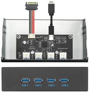 AJMRTC 10Gbps USB3.1 Gen2 4Port TypeA Front Panel Hub Cable, TypeE Motherboard Internal Connector for 5.25Inch CDROM Bay Tray, Desktop Chassis Internal USB Expansion Cable for DIY PC Building AJMRTC 10Gbps USB3.1 Gen2 4Port TypeA Front Panel Hub Cable, TypeE Motherboard Internal Connector for 5.25Inch CDROM Bay Tray, Desktop Chassis Internal USB Expansion Cable for DIY PC Building