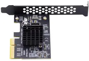 AJMRTC PCIE X4 Express Expansion Card, 20Gbps USB3.2 Gen2x2 Internal TypeE IDC Front Header Adapter, Adds FrontPanel USBC Port for Desktop Motherboard DIY PC Upgrade AJMRTC PCIE X4 Express Expansion Card, 20Gbps USB3.2 Gen2x2 Internal TypeE IDC Front Header Adapter, Adds FrontPanel USBC Port for Desktop Motherboard DIY PC Upgrade
