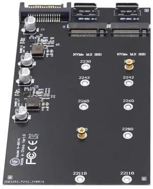 AJMRTC M.2 to OCuLink Adapter, PCIe NVMe AHCI MKey SSD 2to2 SFF8611 / SFF8612 Expansion Card, Supports 2230 2242 2280 22110mm M.2 SSD for eGPU, External Storage AJMRTC M.2 to OCuLink Adapter, PCIe NVMe AHCI MKey SSD 2to2 SFF8611 / SFF8612 Expansion Card, Supports 2230 2242 2280 22110mm M.2 SSD for eGPU, External Storage