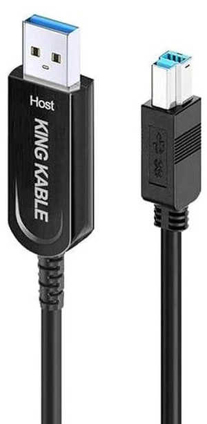 Optical Fiber USB3.1 Gen2 Type A to B Cable 10Gbps Backward Comaptible with USB3.0 USB2.0 USB1.1 Version 10M/30FT Optical Fiber USB3.1 Gen2 Type A to B Cable 10Gbps Backward Comaptible with USB3.0 USB2.0 USB1.1 Version 10M/30FT
