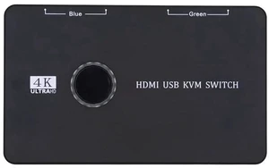 AJMRTC KVM Switch Selector, USB 2.0 & HDMI 4K KVM Switch for 2 Computers Sharing One Monitor HDTV, USB Keyboard Mouse Scanner Printer Peripherals for Home Office Desktop Setup AJMRTC KVM Switch Selector, USB 2.0 & HDMI 4K KVM Switch for 2 Computers Sharing One Monitor HDTV, USB Keyboard Mouse Scanner Printer Peripherals for Home Office Desktop Setup