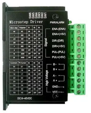 AJMRTC TB6600 Upgraded Stepper Motor Driver Control Board Module, 4.0A 42VDC Stepper Motor Controller for 42 57 86 NEMA Stepper Motors for CNC Router Engraver 3D Printer Motion Control Projects AJMRTC TB6600 Upgraded Stepper Motor Driver Control Board Module, 4.0A 42VDC Stepper Motor Controller for 42 57 86 NEMA Stepper Motors for CNC Router Engraver 3D Printer Motion Control Projects