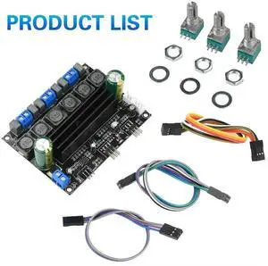 AJMRTC TPA3116D2 2.1Channel HIFI Digital Audio Amplifier Board, DC 1025V HighPower 50W*2+100W Subwoofer Amp Module, Audiophile Grade Stereo Bass Amplifier for Home DIY Speaker Audio System AJMRTC TPA3116D2 2.1Channel HIFI Digital Audio Amplifier Board, DC 1025V HighPower 50W*2+100W Subwoofer Amp Module, Audiophile Grade Stereo Bass Amplifier for Home DIY Speaker Audio System