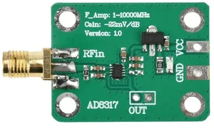 AJMRTC AD8317 Logarithmic RF Detector Power Meter Module, 1MHz10000MHz HighFrequency RF Signal Power Detection Board, DC 715V Input RF Power Meter for Radio Amplifier Test & Electronic Lab Projects AJMRTC AD8317 Logarithmic RF Detector Power Meter Module, 1MHz10000MHz HighFrequency RF Signal Power Detection Board, DC 715V Input RF Power Meter for Radio Amplifier Test & Electronic Lab Projects
