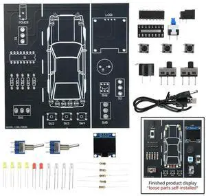 AJMRTC Car Driving Simulator DIY Soldering Practice Kit, Electronic Welding Training Project Set for Students, Educational DIY Parts for Soldering Skill Learning and Circuit Assembly Exercise AJMRTC Car Driving Simulator DIY Soldering Practice Kit, Electronic Welding Training Project Set for Students, Educational DIY Parts for Soldering Skill Learning and Circuit Assembly Exercise