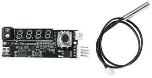 AJMRTC USBC Powered PWM Fan Speed Controller Module, Digital Temperature Display DC Fan Governor for PC Computer Cooling, Server Room Ventilation and Small DC Motor Speed Regulation DIY Projects AJMRTC USBC Powered PWM Fan Speed Controller Module, Digital Temperature Display DC Fan Governor for PC Computer Cooling, Server Room Ventilation and Small DC Motor Speed Regulation DIY Projects