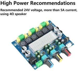 AJMRTC TPA3116D2 Digital Power Amplifier Board, DC 824V Wide Voltage 2×50W 100W Dual Channel Audio Amp Module, DIY Electronic Kit for Speaker Audio Amplification Project AJMRTC TPA3116D2 Digital Power Amplifier Board, DC 824V Wide Voltage 2×50W 100W Dual Channel Audio Amp Module, DIY Electronic Kit for Speaker Audio Amplification Project