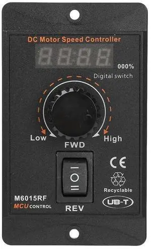 AJMRTC Digital Display PWM Motor Speed Controller, DC 1260V 15A Forward Reverse Motor Governor, HighPower DC Motor Speed Regulator for Brushed Motor Control DIY Industrial Equipment Project AJMRTC Digital Display PWM Motor Speed Controller, DC 1260V 15A Forward Reverse Motor Governor, HighPower DC Motor Speed Regulator for Brushed Motor Control DIY Industrial Equipment Project