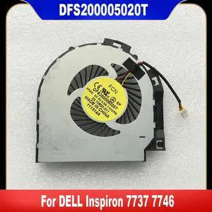 AJMRTC Laptop CPU Cooling Fan DFS200005020T, DC 5V 3Pin Replacement Cooler Fan for Dell Inspiron 7737 7746 Notebook Internal Heat Dissipation Repair Spare Part, Fast Shipping AJMRTC Laptop CPU Cooling Fan DFS200005020T, DC 5V 3Pin Replacement Cooler Fan for Dell Inspiron 7737 7746 Notebook Internal Heat Dissipation Repair Spare Part, Fast Shipping