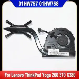 AJMRTC Laptop CPU Cooling Fan Heatsink Radiator Assembly, Replacement 01HW757 01HW758 00HN995 02DA165, DC 5V 4Pin PreTested Cooler for Lenovo ThinkPad Yoga 260 370 X380 Notebook Repair Spare Part AJMRTC Laptop CPU Cooling Fan Heatsink Radiator Assembly, Replacement 01HW757 01HW758 00HN995 02DA165, DC 5V 4Pin PreTested Cooler for Lenovo ThinkPad Yoga 260 370 X380 Notebook Repair Spare Part