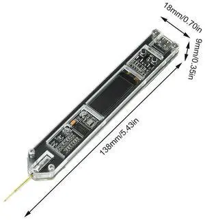 AJMRTC PenType HighPrecision Frequency Counter Module, DC 5V 200Hz100MHz Frequency Meter with OLED Display, TypeC Power Interface Handheld Signal Frequency Tester for Electronic Circuit Debugging AJMRTC PenType HighPrecision Frequency Counter Module, DC 5V 200Hz100MHz Frequency Meter with OLED Display, TypeC Power Interface Handheld Signal Frequency Tester for Electronic Circuit Debugging