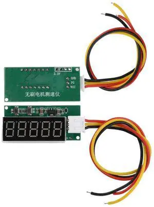 AJMRTC Digital Brushless Motor Tachometer Gauge, 524V DC FG Signal Speed Meter, Adjustable Pole Pair & Reduction Ratio, 10mA LowPower Digital RPM Display Module for BLDC Motor Speed Testing AJMRTC Digital Brushless Motor Tachometer Gauge, 524V DC FG Signal Speed Meter, Adjustable Pole Pair & Reduction Ratio, 10mA LowPower Digital RPM Display Module for BLDC Motor Speed Testing
