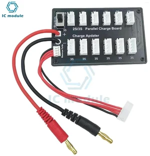 AJMRTC 2S 3S LiPo Battery Balance Charger Adapter Board, 7.4V 11.1V LithiumPolymer Balance Charge Module for Model Aircraft RC Drone Airplane Battery Pack Charging Conversion AJMRTC 2S 3S LiPo Battery Balance Charger Adapter Board, 7.4V 11.1V LithiumPolymer Balance Charge Module for Model Aircraft RC Drone Airplane Battery Pack Charging Conversion