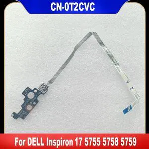 AJMRTC Laptop Power Switch Board with Cable, Replace CN0T2CVC 0T2CVC T2CVC for Dell Inspiron 17 5755 5758 5759, Notebook Power Button Daughterboard Repair Replacement Part AJMRTC Laptop Power Switch Board with Cable, Replace CN0T2CVC 0T2CVC T2CVC for Dell Inspiron 17 5755 5758 5759, Notebook Power Button Daughterboard Repair Replacement Part