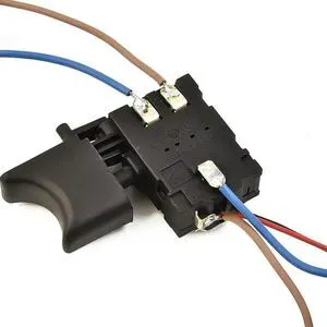 AJMRTC 1Pc Electric Drill Trigger Switch, DC 7.224V Dustproof Speed Control Push Button Switch, Replacement Spare Part for Cordless Drill Power Tool Repair Accessories AJMRTC 1Pc Electric Drill Trigger Switch, DC 7.224V Dustproof Speed Control Push Button Switch, Replacement Spare Part for Cordless Drill Power Tool Repair Accessories