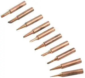 AJMRTC 10Pcs/Set LeadFree Pure Soldering Tips, Diamagnetic Solder Iron Tip Tool, 200480°C Working Temperature Replacement Tips for Electric Soldering Iron Welding Repair Projects AJMRTC 10Pcs/Set LeadFree Pure Soldering Tips, Diamagnetic Solder Iron Tip Tool, 200480°C Working Temperature Replacement Tips for Electric Soldering Iron Welding Repair Projects