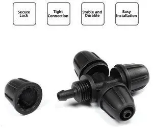 AJMRTC Compact MultiOutlet Garden Irrigation Hose Connector, 47mm Tube Splitter Fitting, Drip Irrigation Accessory for Balcony Greenhouse Courtyard Plant Watering System Expansion AJMRTC Compact MultiOutlet Garden Irrigation Hose Connector, 47mm Tube Splitter Fitting, Drip Irrigation Accessory for Balcony Greenhouse Courtyard Plant Watering System Expansion
