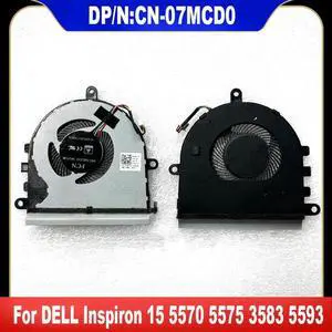 AJMRTC Laptop CPU Cooling Fan Replacement for Dell Inspiron 15 5570 5575 5593 3583 3584 3585, OEM Part Number 07MCD0 7MCD0, 4Pin DC Power Connector Notebook Cooler Repair Spare Part AJMRTC Laptop CPU Cooling Fan Replacement for Dell Inspiron 15 5570 5575 5593 3583 3584 3585, OEM Part Number 07MCD0 7MCD0, 4Pin DC Power Connector Notebook Cooler Repair Spare Part