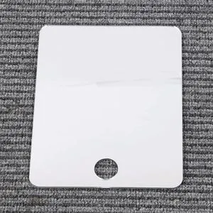 AJMRTC Square Wall Mount Mirror, Hangable Handheld Decorative Vanity Mirror with White Back, Home Bathroom Wall Decoration Accessory, EasytoInstall Square Mirror for Bedroom Washroom, 1 Piece AJMRTC Square Wall Mount Mirror, Hangable Handheld Decorative Vanity Mirror with White Back, Home Bathroom Wall Decoration Accessory, EasytoInstall Square Mirror for Bedroom Washroom, 1 Piece