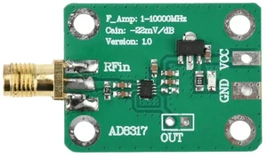 AJMRTC AD8317 RF Log Detector Power Meter Module, 1MHz10000MHz High Frequency RF Signal Power Detection Board, DC 715V Input Logarithmic Detector for Radio Frequency Test Project AJMRTC AD8317 RF Log Detector Power Meter Module, 1MHz10000MHz High Frequency RF Signal Power Detection Board, DC 715V Input Logarithmic Detector for Radio Frequency Test Project
