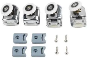 AJMRTC Pack of 4 Shower Door Rollers, 25mm Zinc Alloy SmoothSliding Replacement Wheels, EasyInstall Glass Shower Door Runner Hardware for Bathroom Sliding Glass Door Repair and NoiseFree Movement AJMRTC Pack of 4 Shower Door Rollers, 25mm Zinc Alloy SmoothSliding Replacement Wheels, EasyInstall Glass Shower Door Runner Hardware for Bathroom Sliding Glass Door Repair and NoiseFree Movement