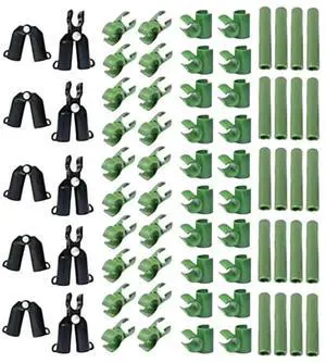 AJMRTC Adjustable Garden Trellis Connector Parts, Stable Climbing Frame Joint Spare Components, Greenhouse Plant Support Connectors for Building Custom Climbing Plant Trellis Structures AJMRTC Adjustable Garden Trellis Connector Parts, Stable Climbing Frame Joint Spare Components, Greenhouse Plant Support Connectors for Building Custom Climbing Plant Trellis Structures