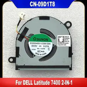 AJMRTC 09D1T8 CPU Cooling Fan, Replacement Internal Notebook Cooler for Dell Latitude 7400 2IN1 Laptop, 4Pin Connector Thermal Fan Repair Spare Part AJMRTC 09D1T8 CPU Cooling Fan, Replacement Internal Notebook Cooler for Dell Latitude 7400 2IN1 Laptop, 4Pin Connector Thermal Fan Repair Spare Part