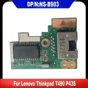 AJMRTC 02HK993 RJ45 Ethernet Port Board, NSB903 Replacement LAN SubBoard for Lenovo ThinkPad T490 P43S Notebook, Internal Network Interface Small Board Repair Spare Part AJMRTC 02HK993 RJ45 Ethernet Port Board, NSB903 Replacement LAN SubBoard for Lenovo ThinkPad T490 P43S Notebook, Internal Network Interface Small Board Repair Spare Part