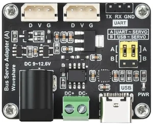 AJMRTC Serial Bus Servo Driver Board, Integrated Servo Power Supply & Servo Controller Module for Raspberry Pi ESP32, MultiChannel Serial Bus Servo Control Board for Robot DIY Project Development AJMRTC Serial Bus Servo Driver Board, Integrated Servo Power Supply & Servo Controller Module for Raspberry Pi ESP32, MultiChannel Serial Bus Servo Control Board for Robot DIY Project Development