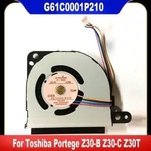 AJMRTC Laptop CPU Cooling Fan G61C0001P210, Replacement 4Pin PWM Internal Cooler Fan for Toshiba Portege Z30B Z30C Z30T Z30TA Z30 Z30A Z30A1301 Z30B100 Ultrabook Heat Dissipation Repair Spare AJMRTC Laptop CPU Cooling Fan G61C0001P210, Replacement 4Pin PWM Internal Cooler Fan for Toshiba Portege Z30B Z30C Z30T Z30TA Z30 Z30A Z30A1301 Z30B100 Ultrabook Heat Dissipation Repair Spare