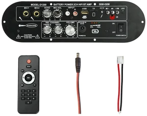 AJMRTC D1200 HighPower Bluetooth Digital Amplifier Board, 50W+50W 2.0Channel Stereo Audio Amp Module, Wireless Bluetooth Receiver Subwoofer Amplifier for DIY Speaker Home Audio Project AJMRTC D1200 HighPower Bluetooth Digital Amplifier Board, 50W+50W 2.0Channel Stereo Audio Amp Module, Wireless Bluetooth Receiver Subwoofer Amplifier for DIY Speaker Home Audio Project