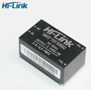 AJMRTC 5Pack HiLink HLKPM03 Isolated ACDC Converter Module, 90264VAC Input to 3.3V DC Output, Compact Isolated Power Supply for Household Smart Switch & Embedded DIY Projects AJMRTC 5Pack HiLink HLKPM03 Isolated ACDC Converter Module, 90264VAC Input to 3.3V DC Output, Compact Isolated Power Supply for Household Smart Switch & Embedded DIY Projects