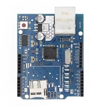 AJMRTC W5100 Ethernet Network Expansion Board Module with SD Card Socket, TCP/IP Hardware Controller Network Shield for MCU Embedded Development, Data Storage & Network Communication DIY Project AJMRTC W5100 Ethernet Network Expansion Board Module with SD Card Socket, TCP/IP Hardware Controller Network Shield for MCU Embedded Development, Data Storage & Network Communication DIY Project