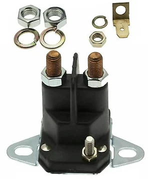 AJMRTC RideOn Lawnmower Solenoid Switch, 1/4 Poles 3 Terminals Replacement Solenoid Compatible with Multiple Mower Models, Replaces OEM 1751569 24285 for Garden Lawn Mower Power Equipment Repair AJMRTC RideOn Lawnmower Solenoid Switch, 1/4 Poles 3 Terminals Replacement Solenoid Compatible with Multiple Mower Models, Replaces OEM 1751569 24285 for Garden Lawn Mower Power Equipment Repair