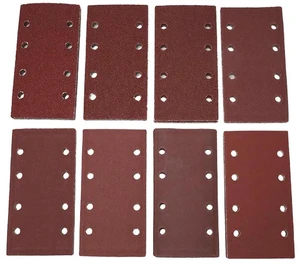 AJMRTC 80Pack Sanding Sheets 93 x 185mm 8Hole Aluminum Oxide Sandpaper, Replacement Sand Paper for MultiSander, Abrasive Sheets for MultiSurface Polishing & Sanding Projects AJMRTC 80Pack Sanding Sheets 93 x 185mm 8Hole Aluminum Oxide Sandpaper, Replacement Sand Paper for MultiSander, Abrasive Sheets for MultiSurface Polishing & Sanding Projects