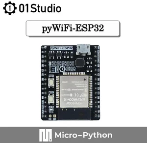 AJMRTC 01Studio pyESP32 MicroPython Development Board, Wireless WiFi BLE IoT Embedded Demo pyBoard, Programmable Microcontroller Board for Maker Education & Embedded Programming Projects AJMRTC 01Studio pyESP32 MicroPython Development Board, Wireless WiFi BLE IoT Embedded Demo pyBoard, Programmable Microcontroller Board for Maker Education & Embedded Programming Projects