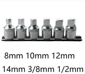 AJMRTC 6Piece Oil Sump Drain Plug Socket Set, 1/2 Inch Square Drive Base, 8101214mm & 3/8 Steel Sockets for Oil Pan & Transmission Maintenance Repair Work AJMRTC 6Piece Oil Sump Drain Plug Socket Set, 1/2 Inch Square Drive Base, 8101214mm & 3/8 Steel Sockets for Oil Pan & Transmission Maintenance Repair Work