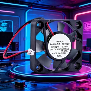 F4010GB12RCV 40x40x10mm DC12V 0.13A Metal Blade Low Noise Axial Cooling Fan, 40mm Replacement Fan for Power Supply, Router and Small Electronic Device Heat Dissipation F4010GB12RCV 40x40x10mm DC12V 0.13A Metal Blade Low Noise Axial Cooling Fan, 40mm Replacement Fan for Power Supply, Router and Small Electronic Device Heat Dissipation